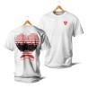 Mariniere coeur noeud (rouge et blanc)