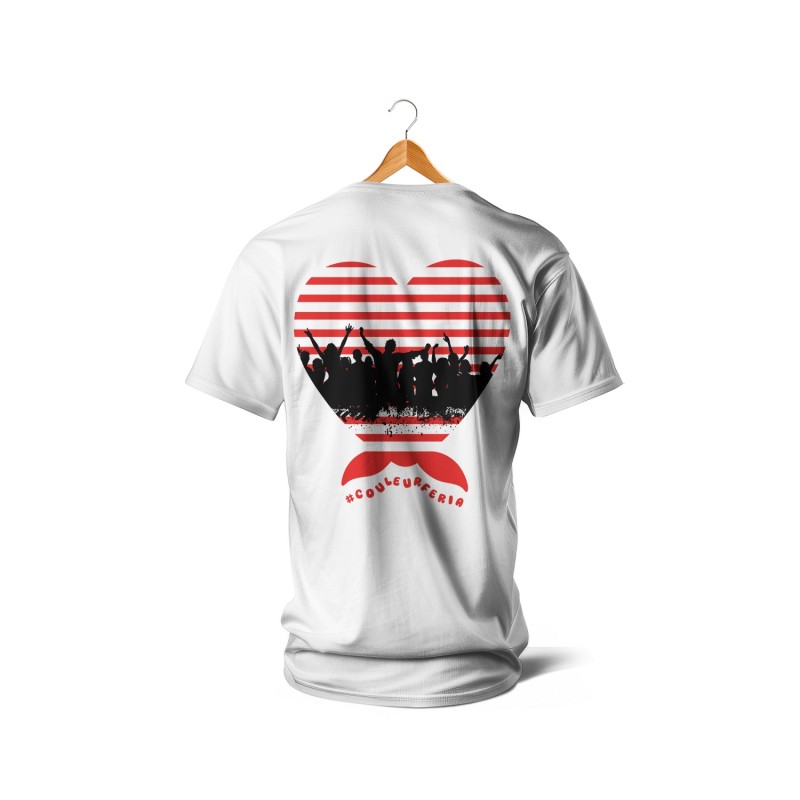 T-shirts - Mariniere coeur noeud (rouge et blanc)