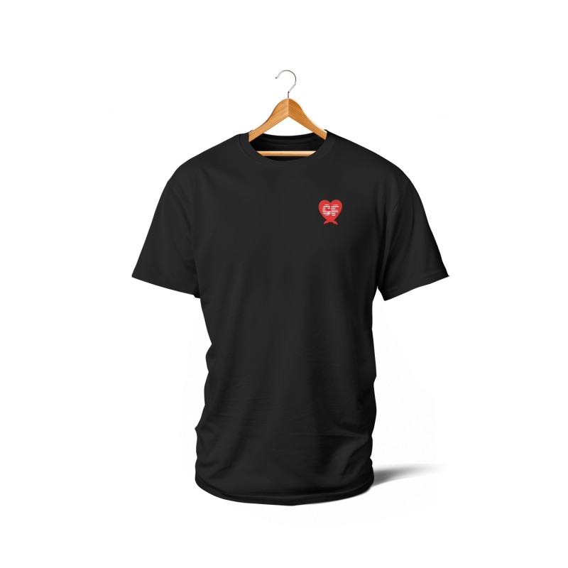 T-shirts - Mariniere coeur noeud (rouge et noir)