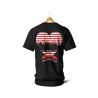 T-shirts - Mariniere coeur noeud (rouge et noir)