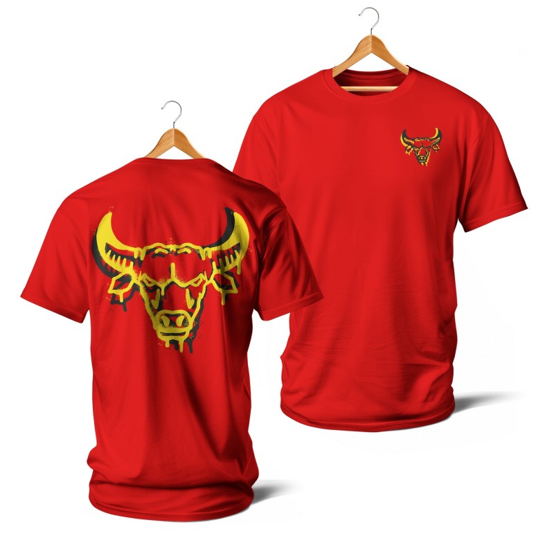 T-shirts - Taureau spray seul (jaune)