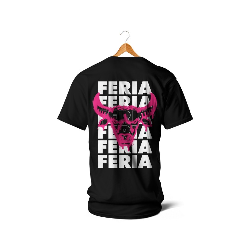 T-shirts - Feria x6  + Taureau spray (rose et noir)