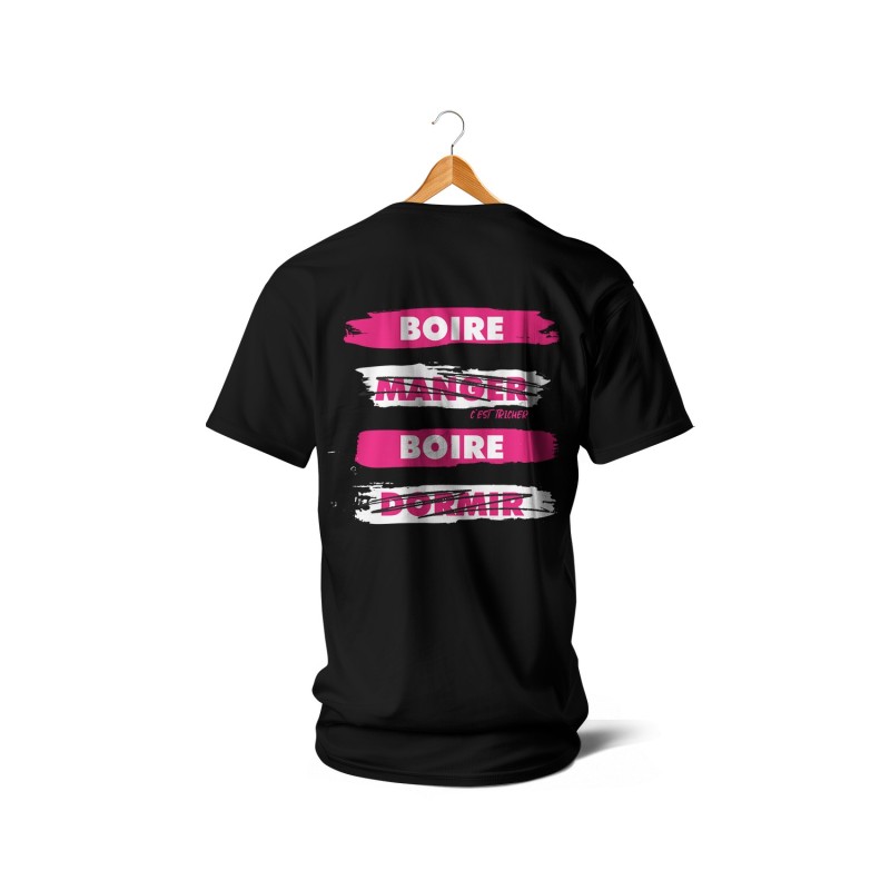 Manger c'est tricher (rose)