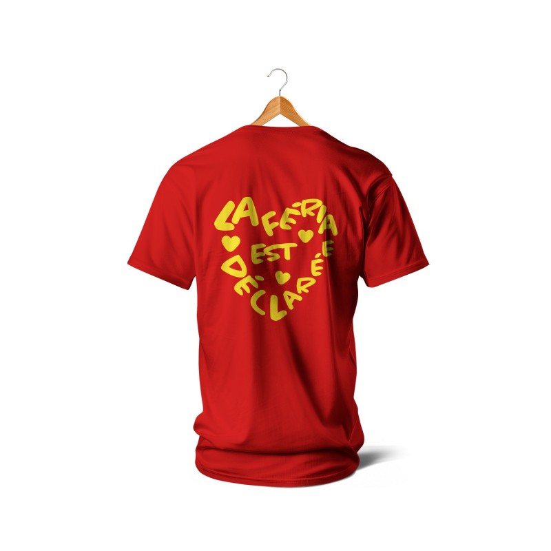 T-shirts - La Féria est déclarée (rouge et jaune)