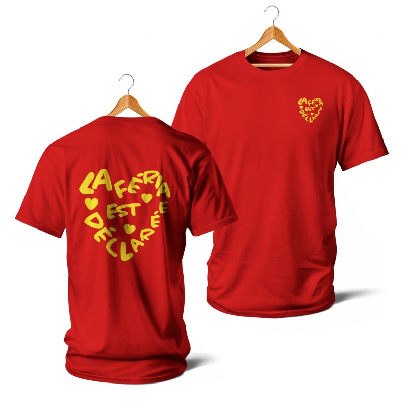 La Féria est déclarée (rouge et jaune)