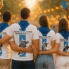 T-shirt Feria de Céret - Pour un Céretan c'est en bleu et blanc