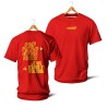 T-shirts Faute d’amour et d’eau fraîche (jaune et rouge)