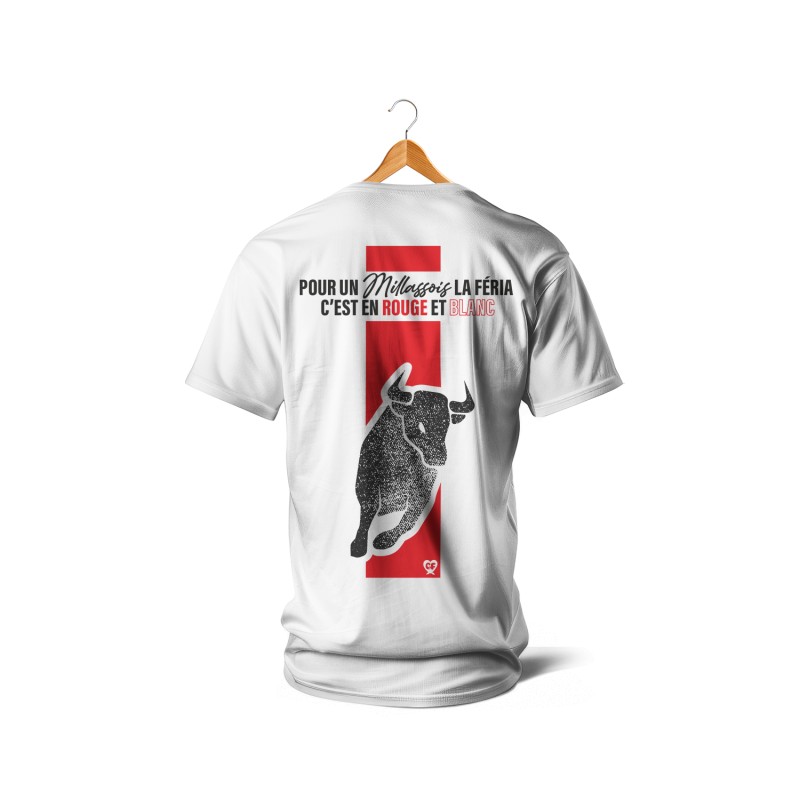 T-shirts - Feria de Millas : Pour un Millassois c'est en rouge et blanc