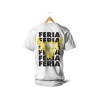 T-SHIRT BLANC - Feria  + Taureau spray (jaune)