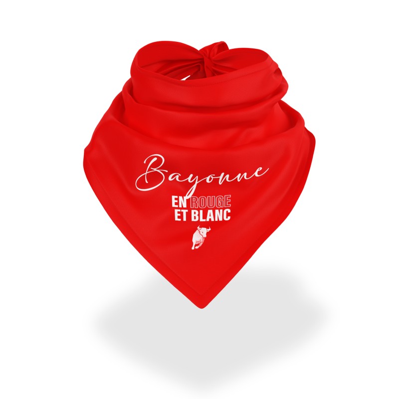 Bandana Feria de Bayonne - Bayonne en rouge et blanc