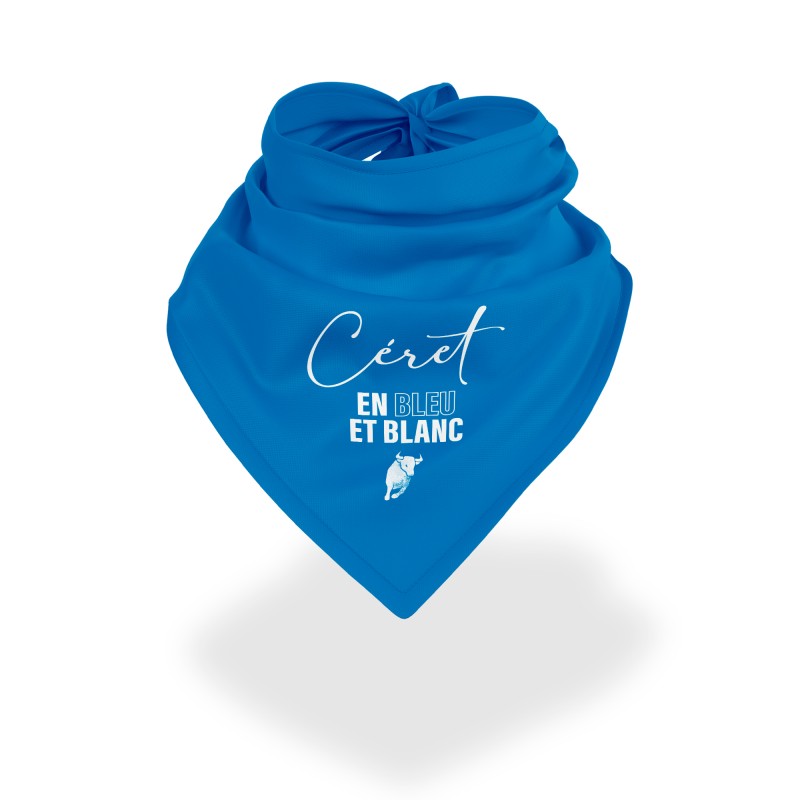 Bandana Feria de Céret - Céret en bleu et blanc