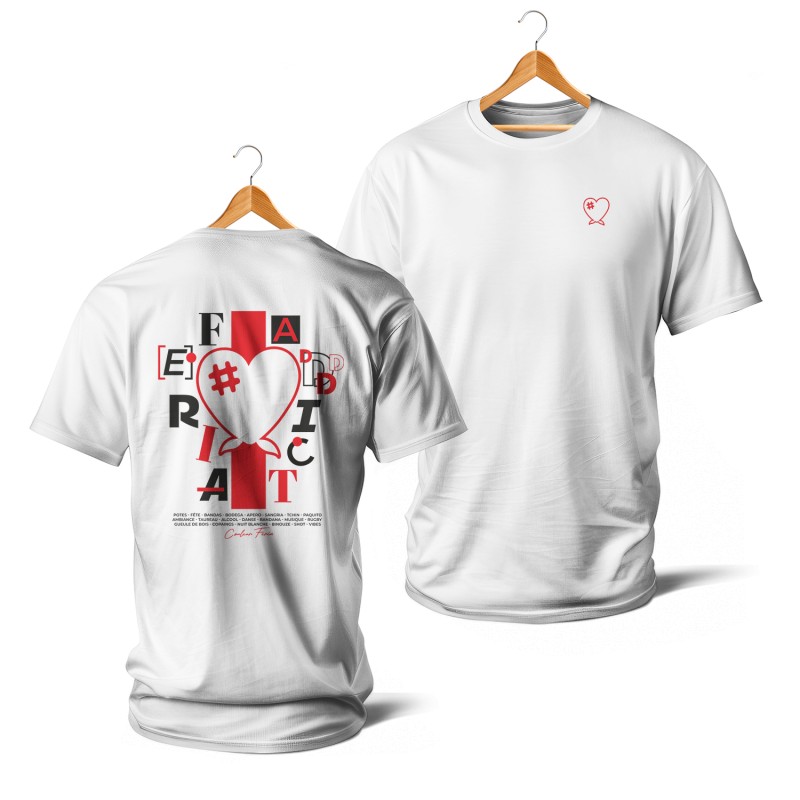 T-shirts Feria Addict (rouge et blanc)