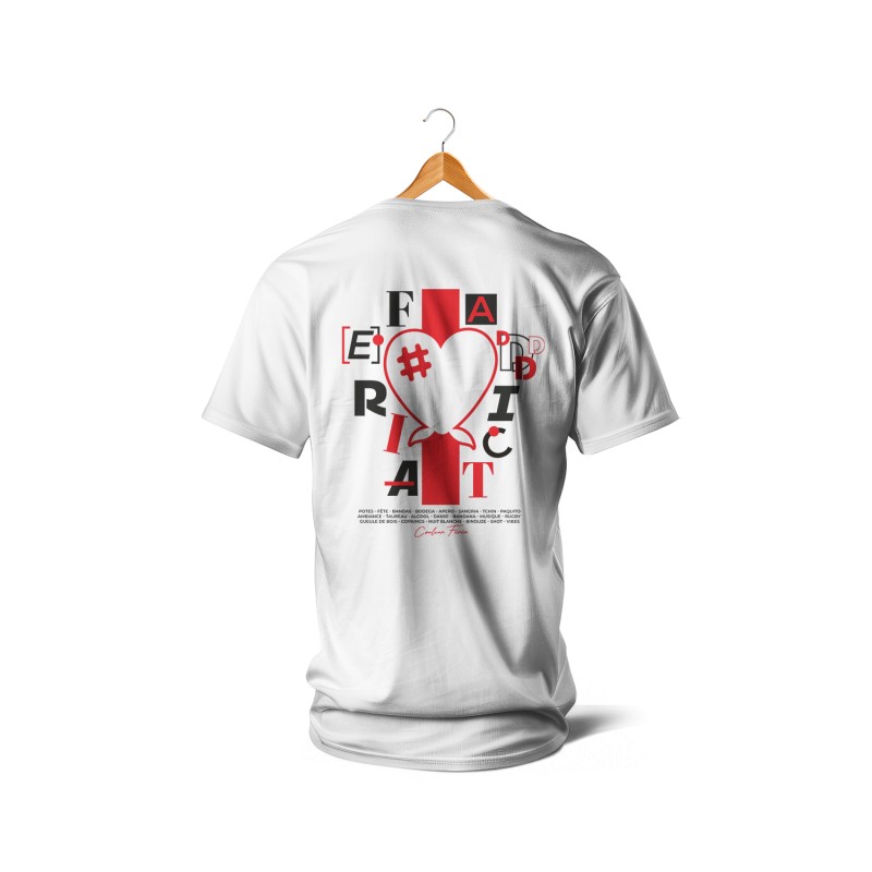 T-shirts Feria Addict (rouge et blanc)