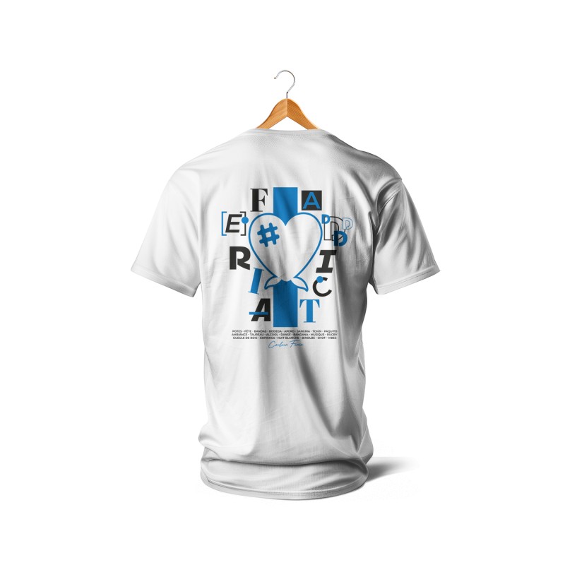 T-shirts - Feria Addict (bleu et blanc)