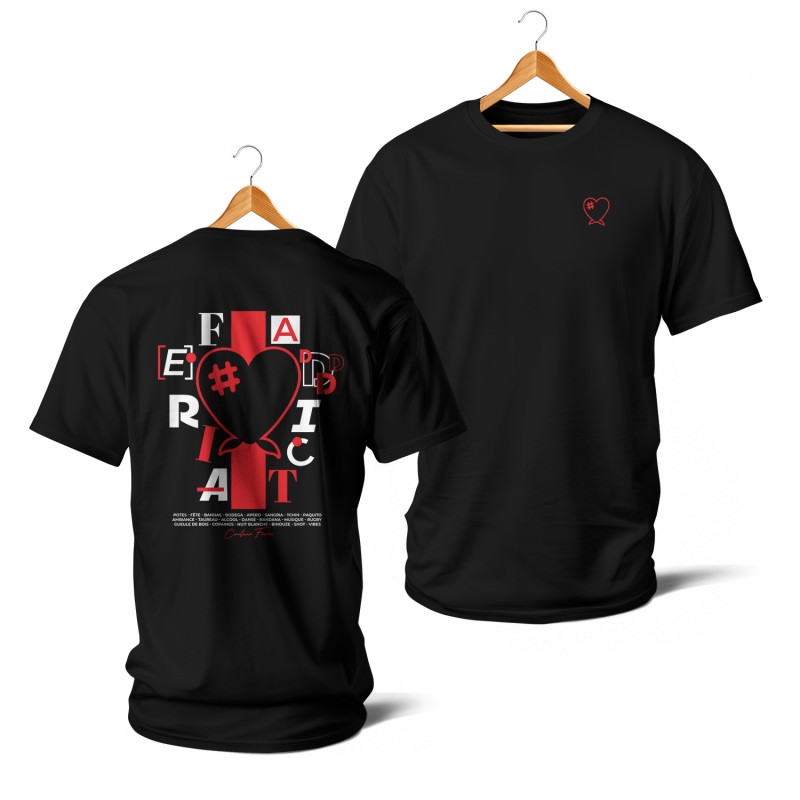 T-shirts Feria Addict (rouge et noir)