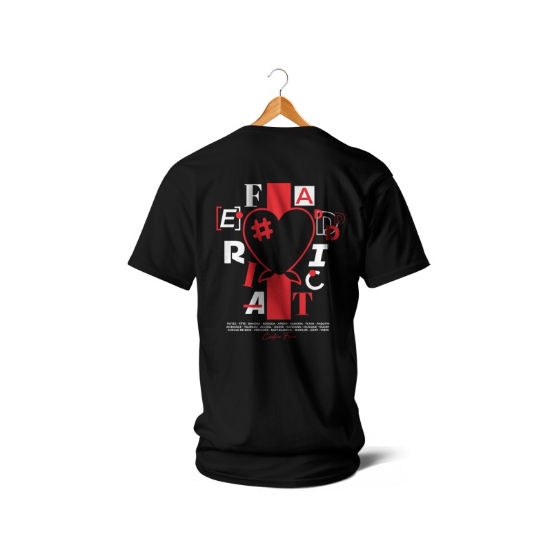 T-shirts - Feria Addict (rouge et noir)