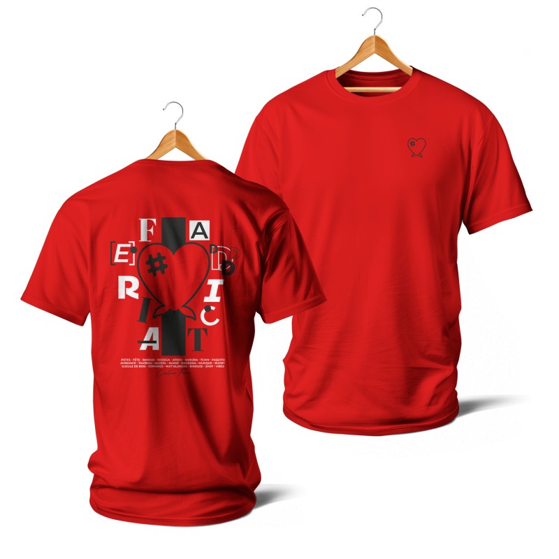 T-shirts Feria Addict (rouge)