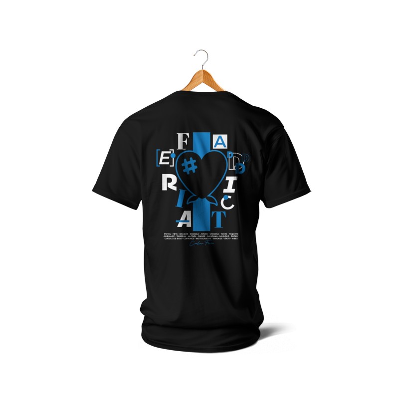 T-shirts - Feria Addict (bleu et noir)