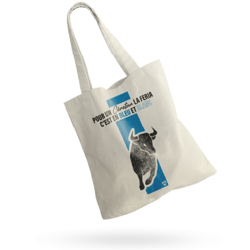 Tote Bag Feria de Céret - Pour un Céretan la féria c'est en rouge et blanc
