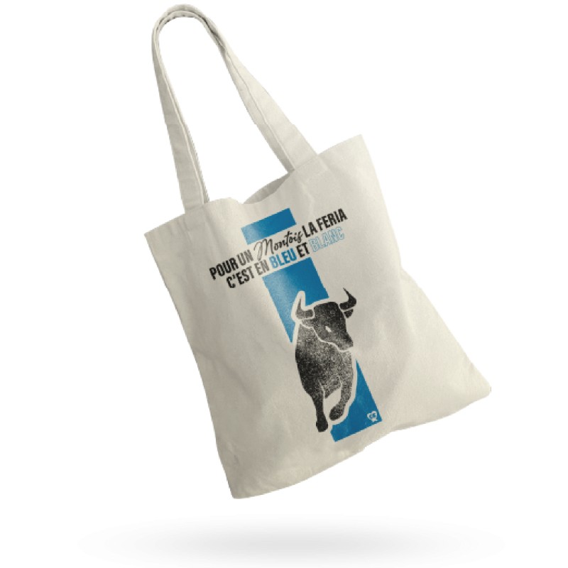 Tote Bag Feria de Mont-de-Marsan - Pour un Montois la féria c'est en rouge et blanc