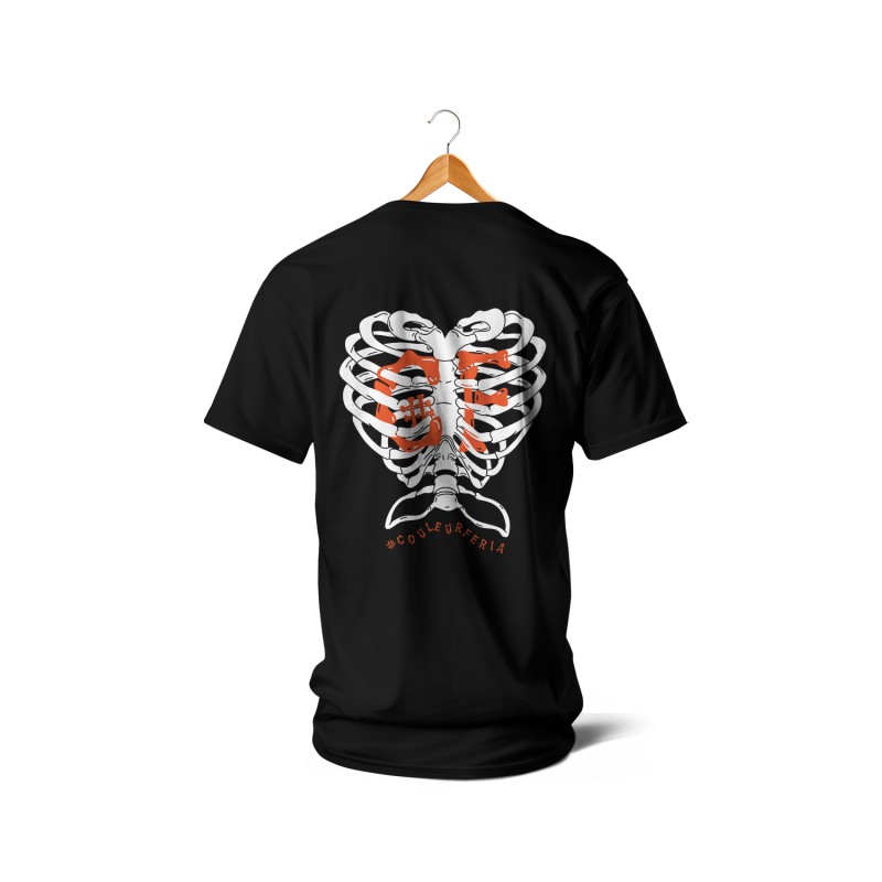 T-shirt Halloween squelette cœur CF | CouleurFeria