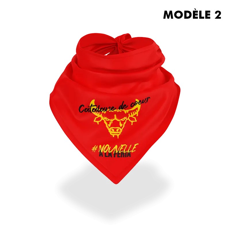LOT DE 2 BANDANAS - Catalane de sang et de coeur