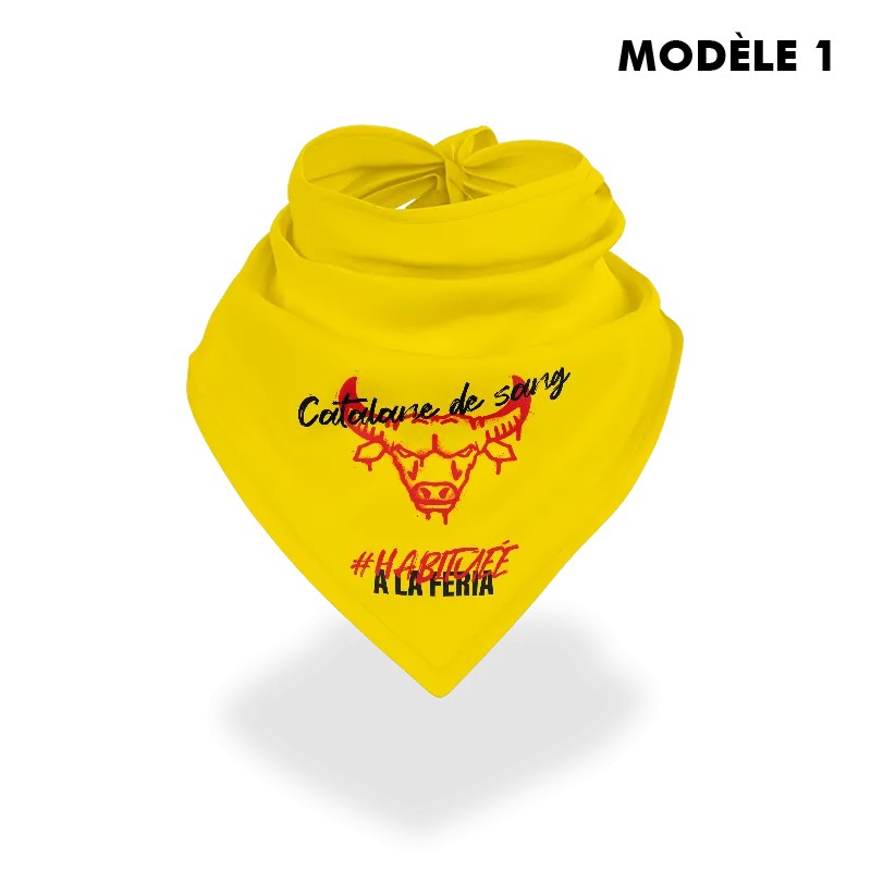 LOT DE 2 BANDANAS - Catalane de sang et de coeur