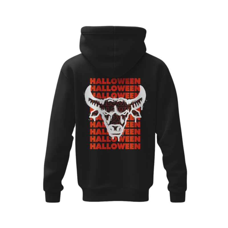 Sweats - Halloween taureau spray blanc