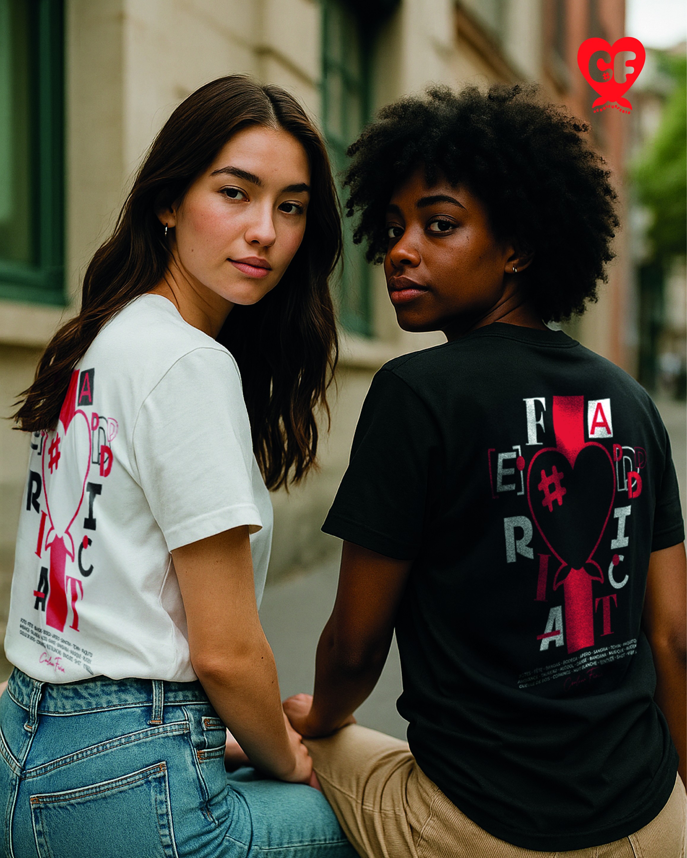 T-shirts en duo